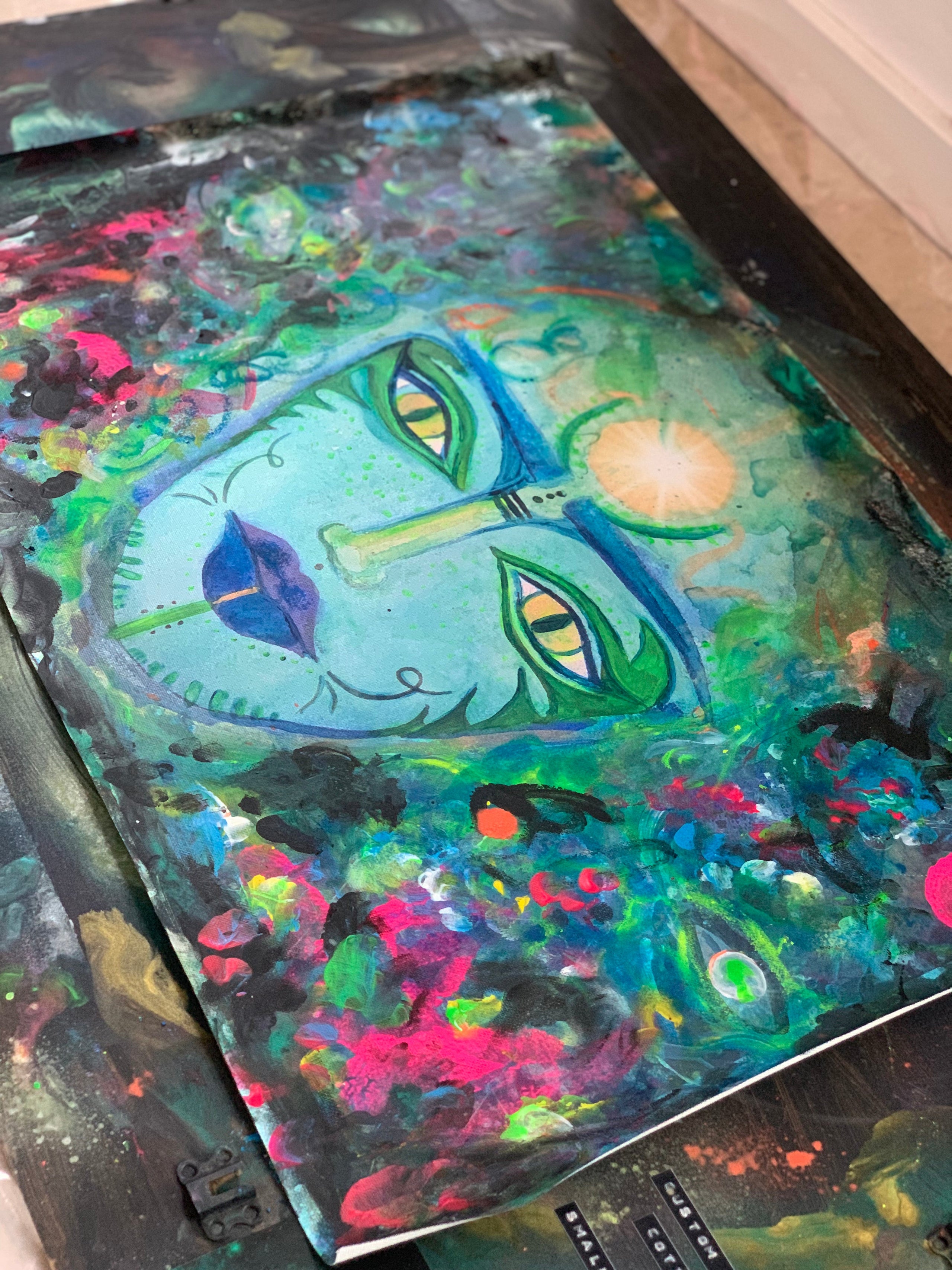 handtouched canvas prints - unique artwork