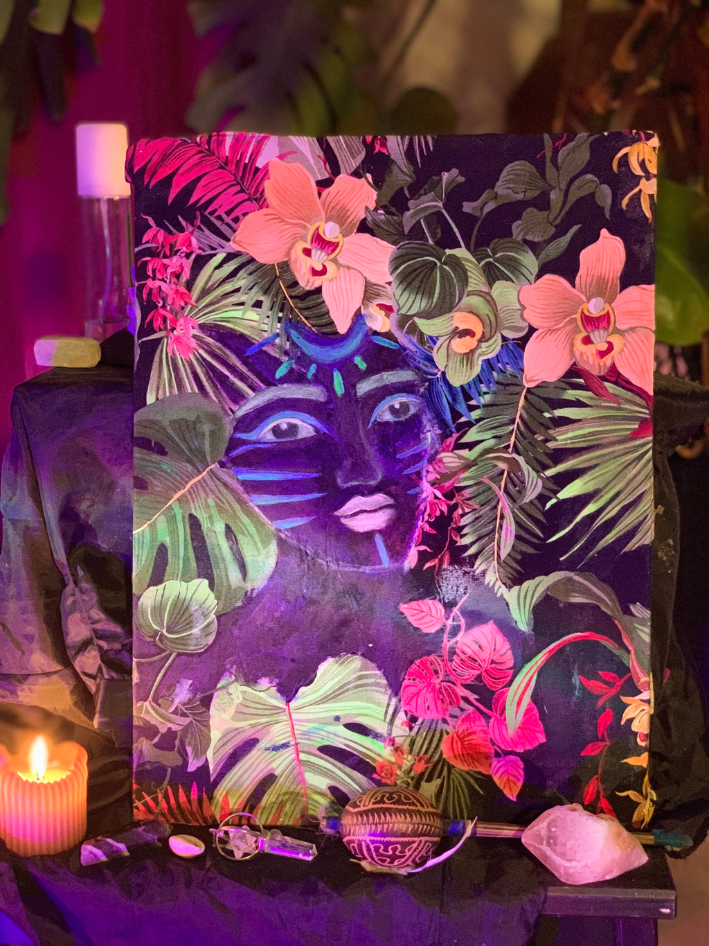 Medicina - artwork on fabric