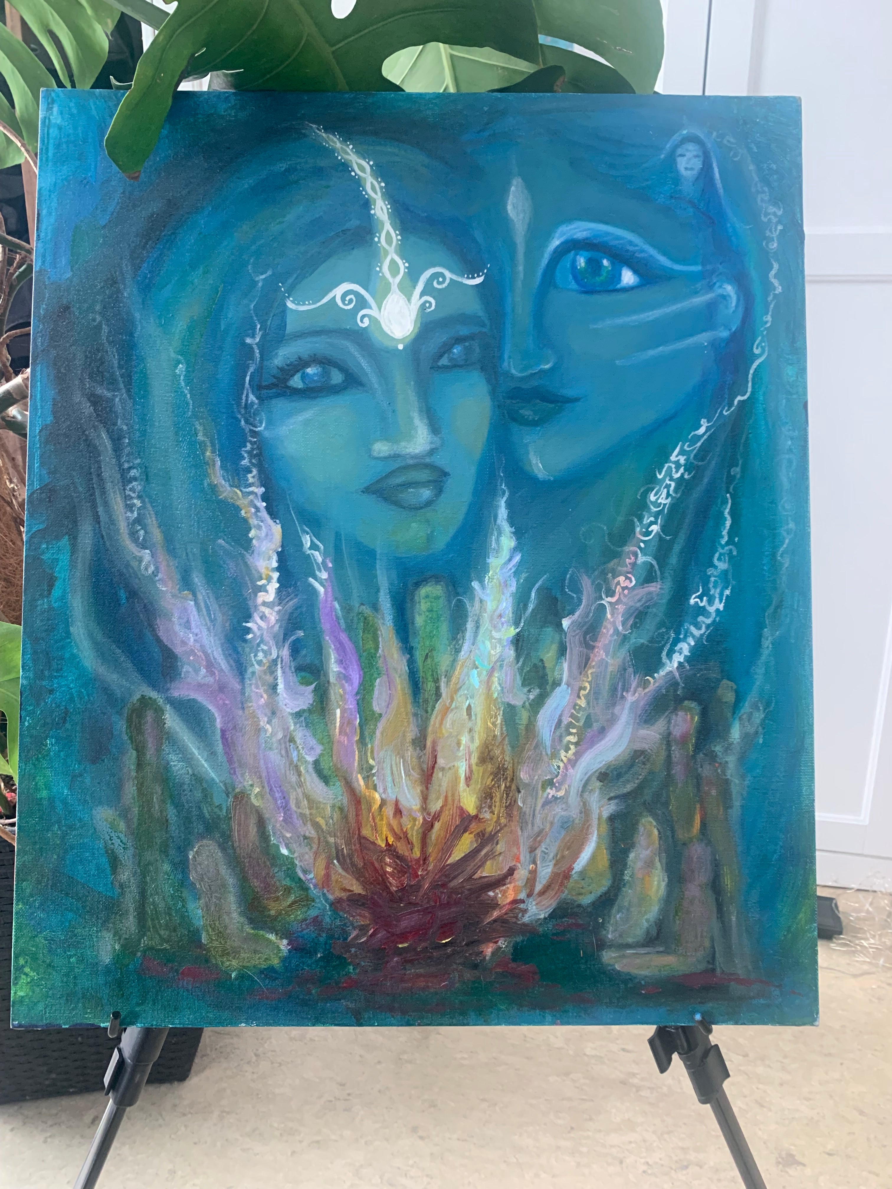 espírito da abuela - Oil Painting - original artwork